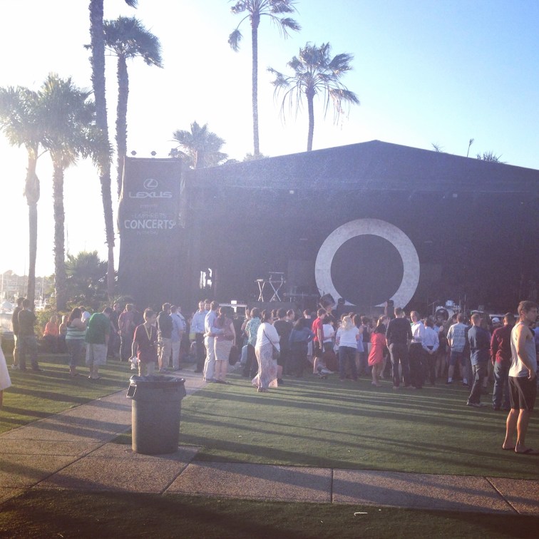 Humphrey's Stage in the sailboat harbor - watch the sunset while having your beer or eating your sushi while you wait for the concert to start